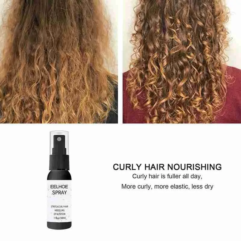 

30ml Hair Care Essence Spray Hair Curling Essence Curl Mist Spraying Styling Enhancer Defining N0K8