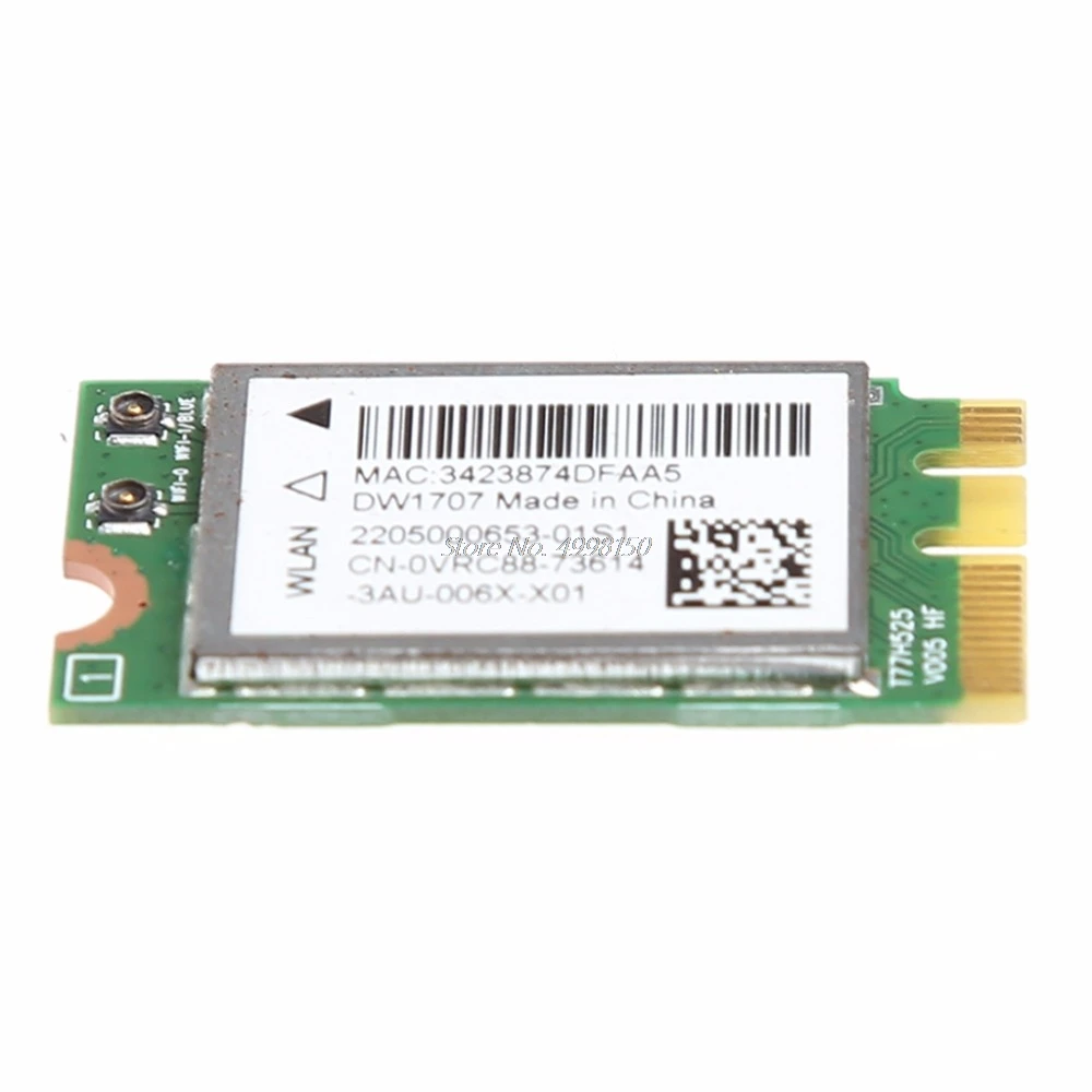 Беспроводная Bluetooth V4.0 Wi Fi WLAN карта 300 м для Dell DW1707 VRC88 Qualcomm Atheros QCNFA335 Прямая