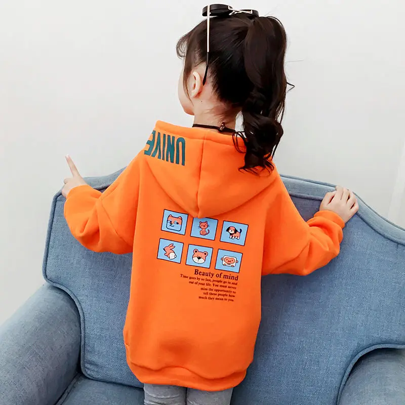 Спортивный костюм с капюшоном для девочек 2- 13 лет на осень/весну | Детская одежда