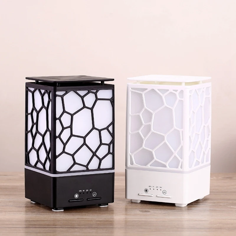 

Water Cube Aroma Diffuser Essential Oil Diffuser LED Lights Ultrasonic Air Humidifier Timing Home Air Purifier
