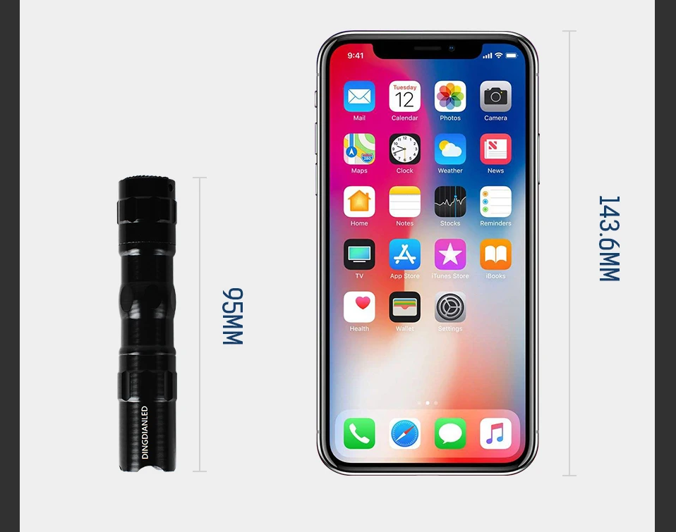 USB Перезаряжаемый/AA аккумулятор мини светодиодный фонарик 3 режима освещения водонепроницаемый фонарь с зумом Портативный Костюм для ночного освещения