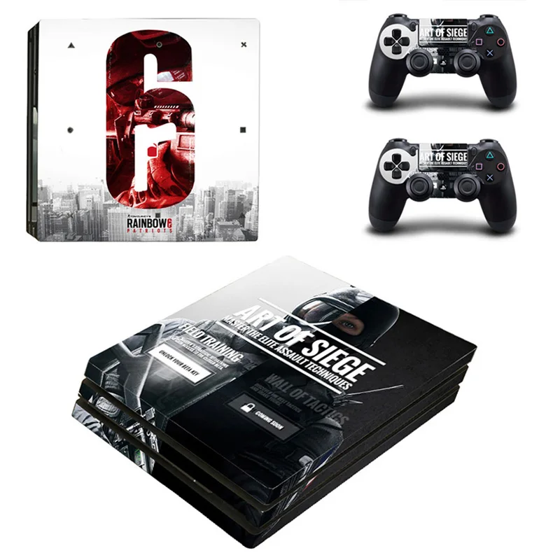 Наклейки Tom Clancy's Rainbow Six PS4 Pro PS 4 Play station наклейки Pegatinas для playstation консоль и