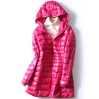 Женский пуховик, Осень-зима 2020, светильник, теплый светильник, на белом утином пуху, парки, Длинная Верхняя одежда для женщин