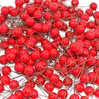 200 шт. искусственные рождественские ягоды красная вишневая ягода для изготовления рождественских венков Новогодний подарок украшения Рождественская елка орнамент