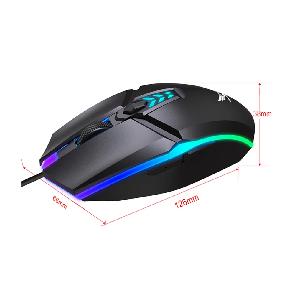 

G1 Wired Gaming Mice 1600 DPI 6 Buttons Game RGB Colorful Breathing Light Effect With USB Optical Mice For PC Laptop