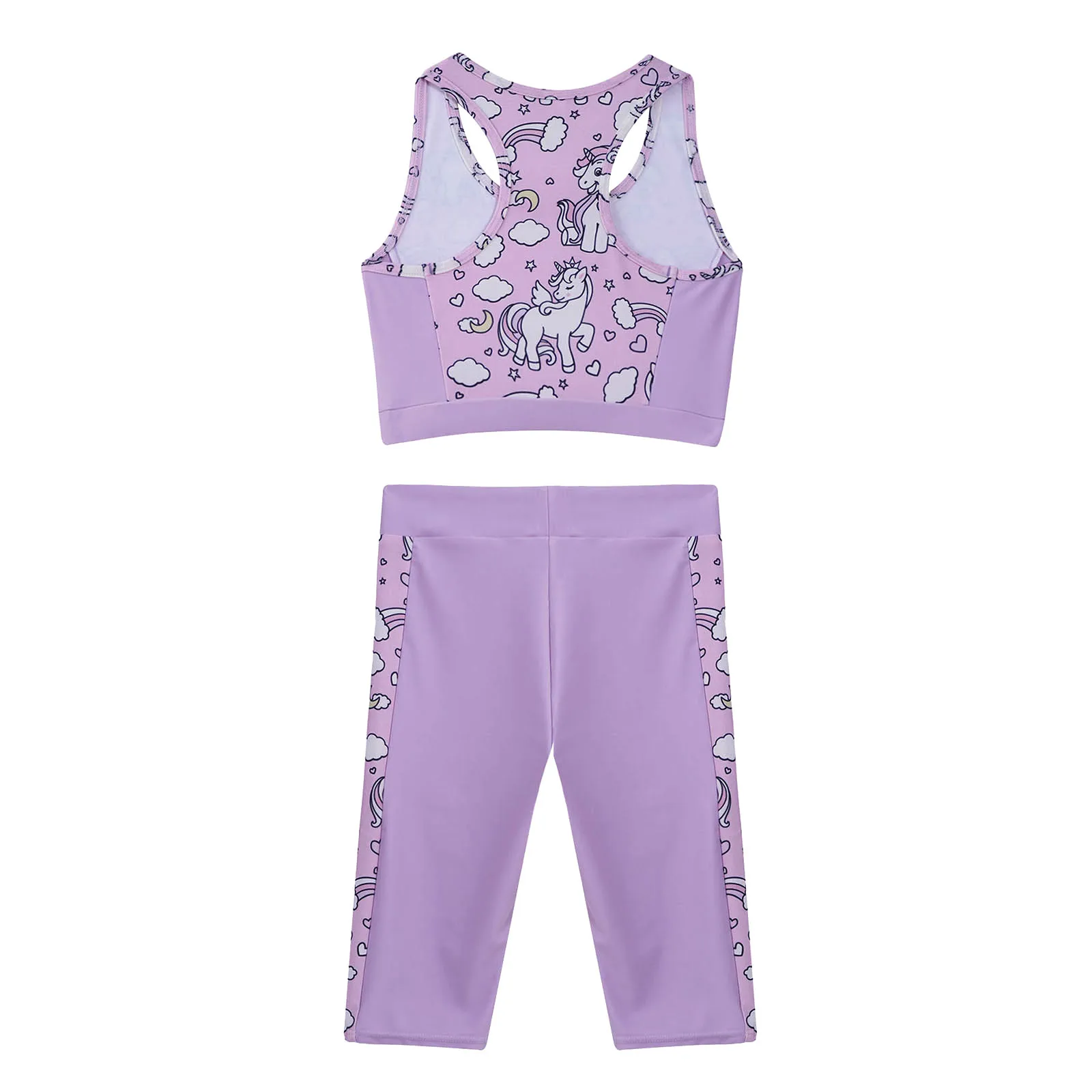 Спортивный костюм с мультяшным принтом лошади одежда для йоги и тренировок