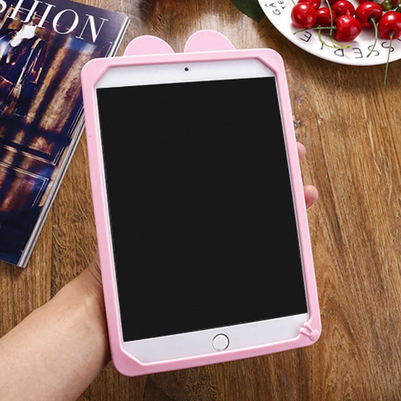 Чехол для планшета для нового ipad 9,7 дюйма с милым мультяшным Кроликом, детский противоударный силиконовый резиновый чехол на заднюю панель для ipad чехол