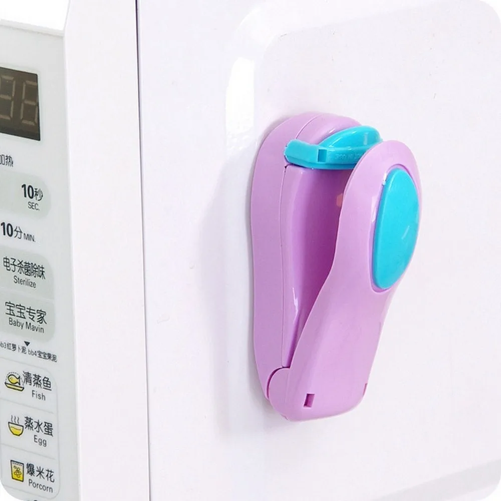 

Portable Food Saver Clip Capper Mini Electric Heat Sealer Capper Plastic Bag Clips Machine Impulse Vacuum Bag Sealer Clips