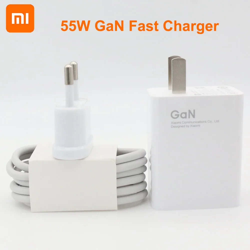 

Оригинальное зарядное устройство Xiaomi Mi 11, турбо, 55 Вт, адаптер GaN для быстрой зарядки, 6 А, кабель USB Type-C для Mi 11 10T Pro 11lite 10S Redmi K40 Pro