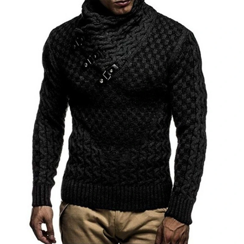 men clothes hot warm sweaters warm hedging turtleneck pullovers sweater mens casual knitwear slim winter sweater male new brand free global shipping