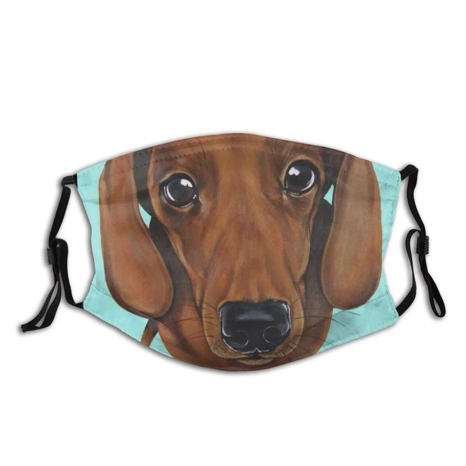 Маска для лица с фильтром для собак и Такс, многоразовая Балаклава для лица с карманом для фильтра, моющаяся, с 2 фильтрами