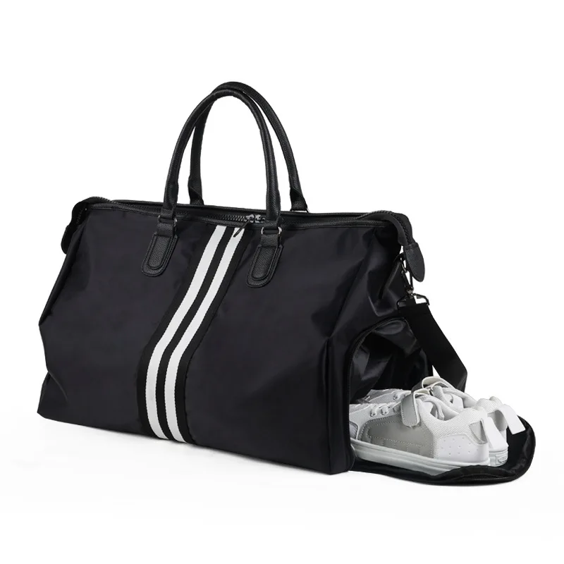 

Travel bag Oxford cloth handbag large capacity men's duffel bag fitness portable short-distance pull rod female boarding bag.