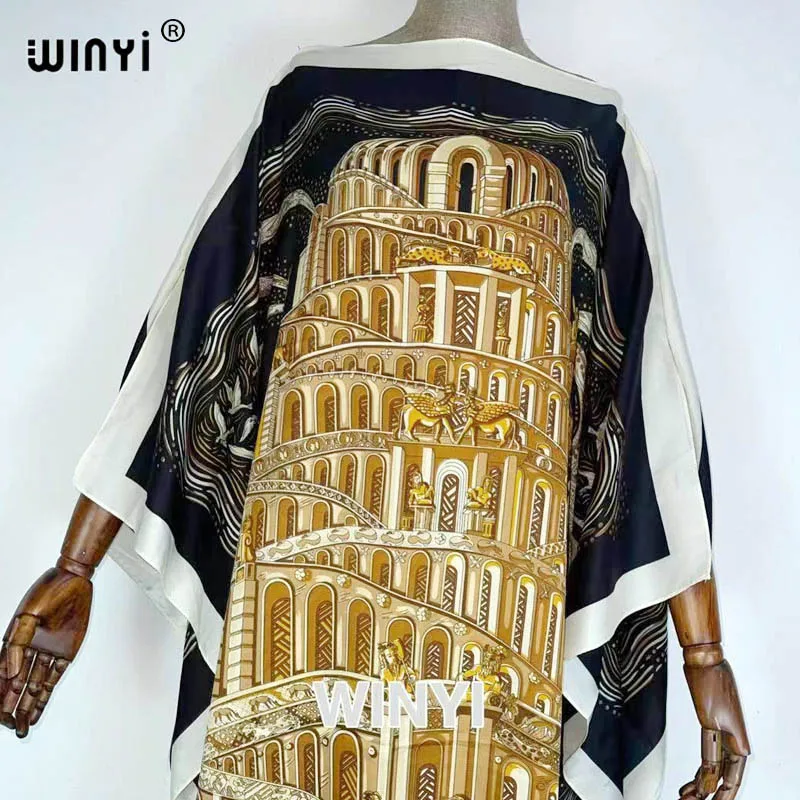 Women muslim sets Boho Maxi Floral Summer one-neck Long Sleeve Elegant Holiday Beach  floral dress Party evening sexy long dress