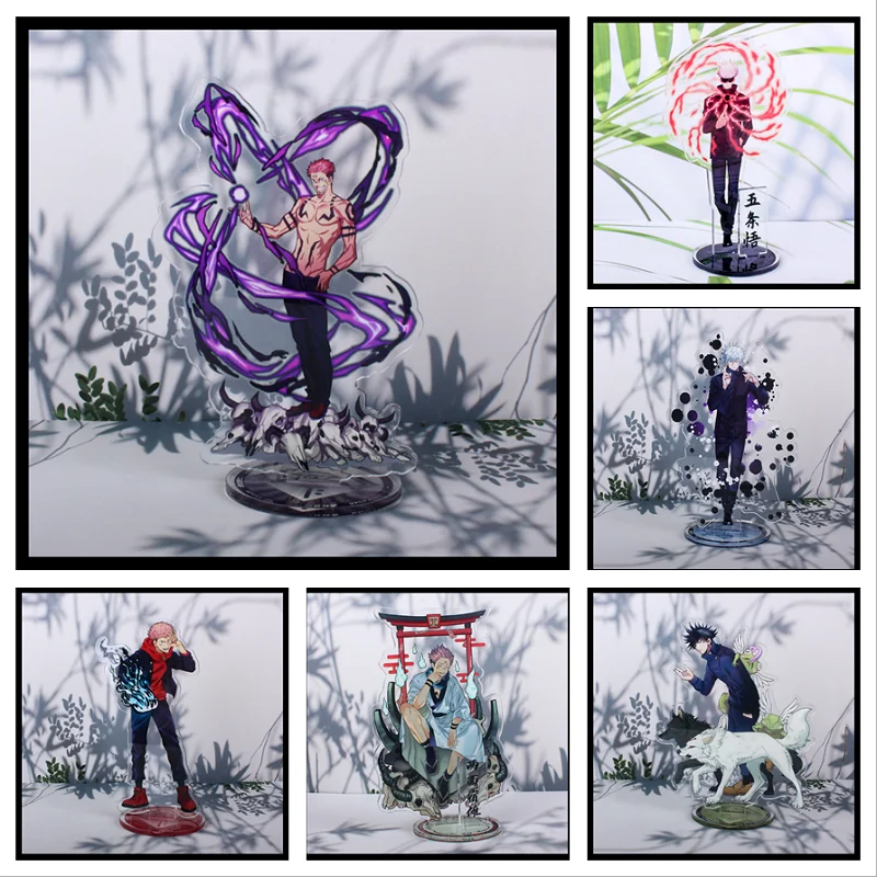 

Anime Keychain Man Jujutsu Kaisen Key Chain Women Gojo Satoru Key Ring Yuji Itadori High Quality Acrylic Standing Model Brelok