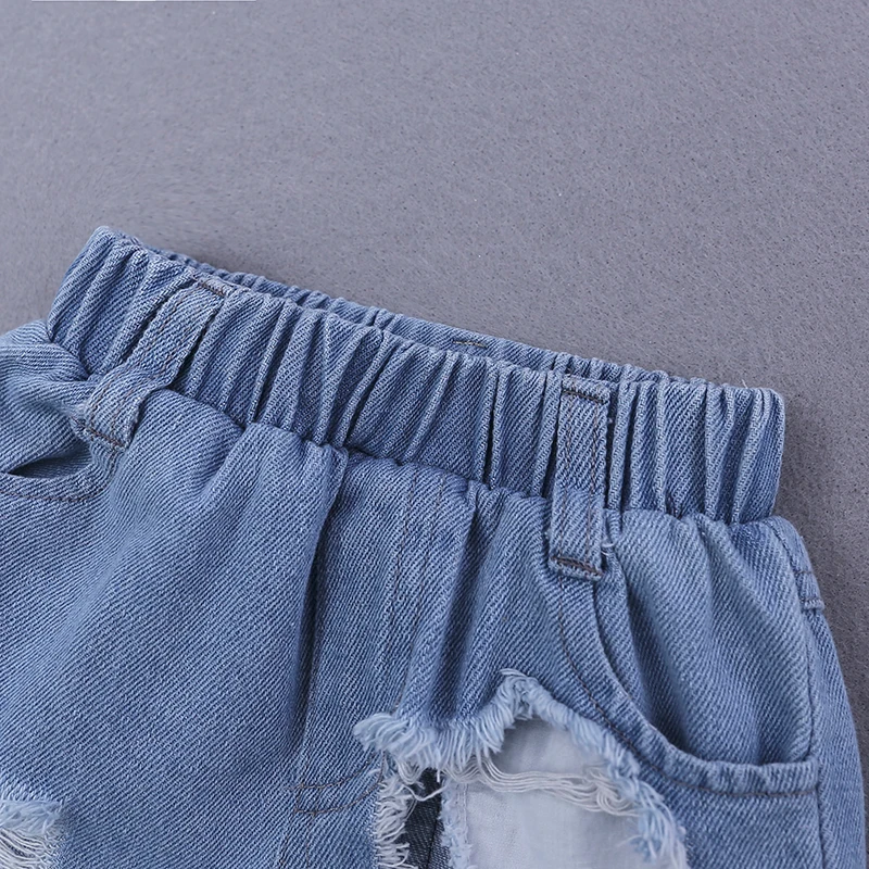 PT005 модная одежда для девочек 2019 летняя маленьких 3 шт. Комплект детской одежды с