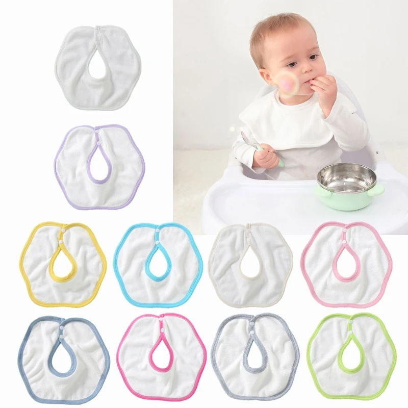 

360 Degrees Rotating Cotton Infant Baby Bibs Absorbent Soft Comfortable Saliva Towels Baby Apron H055