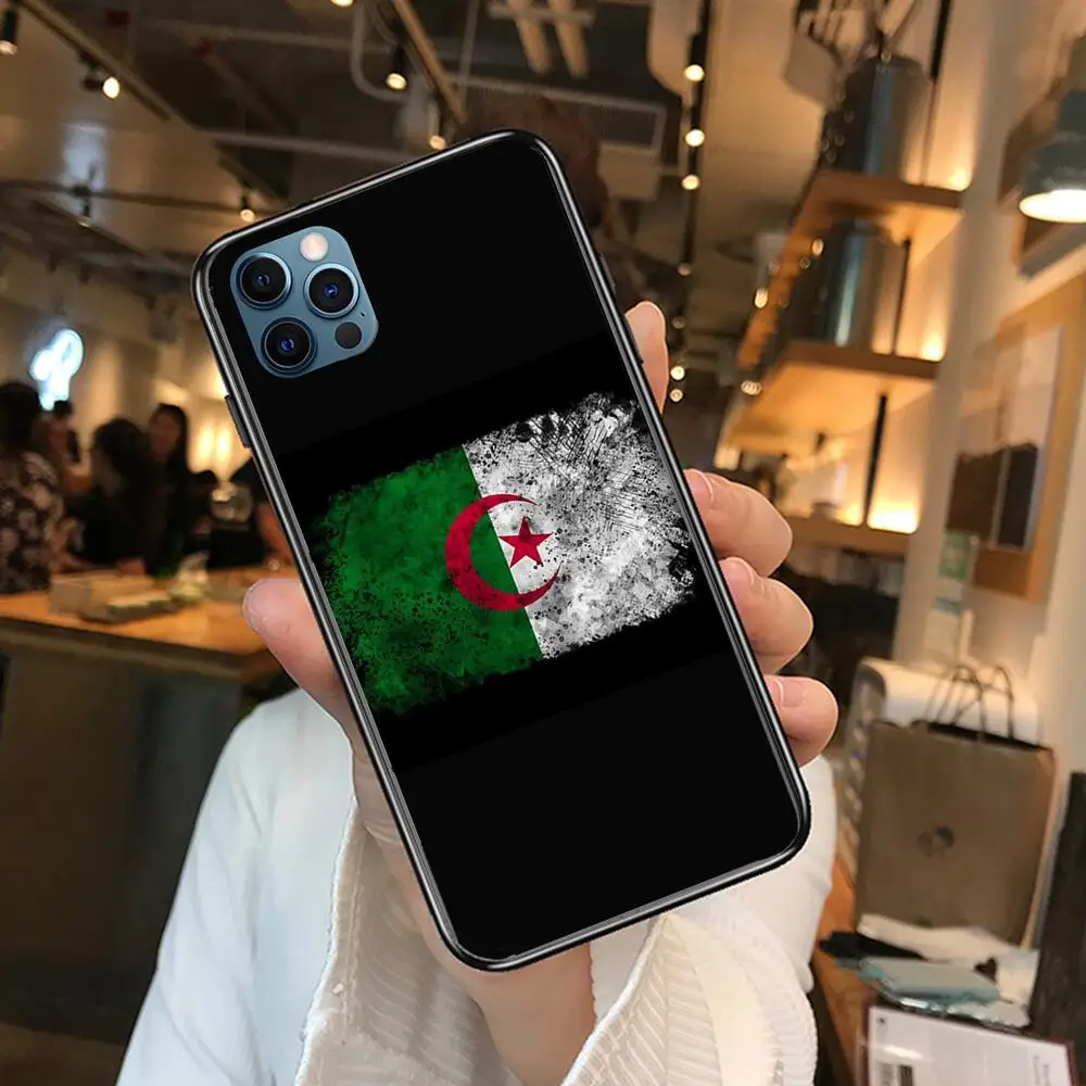Algeria Flag Phone Cases For iphone 12 Pro Max case 11Pro Max 8PLUS 7PLUS 6S iphone XR X XS  mini mobile cell funda