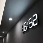 Большие настенные 3d-часы в современном дизайне, светодиодсветодиодный цифровые электронные часы с USB на стену, светящиеся настольные часы, домашний декор