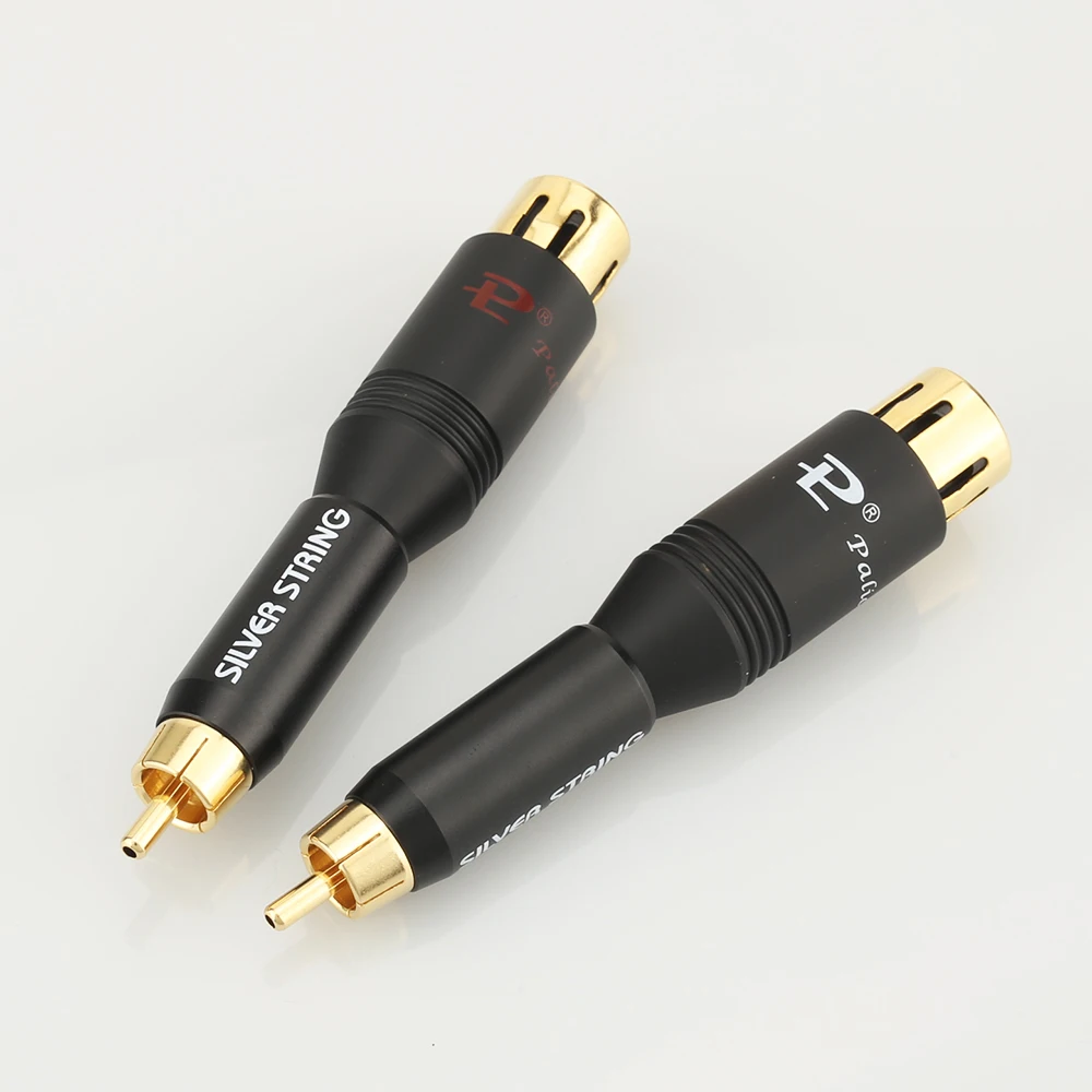 4 шт. высокопроизводительный аудиоразъем RCA штекер гнездо XLR позолоченный адаптер