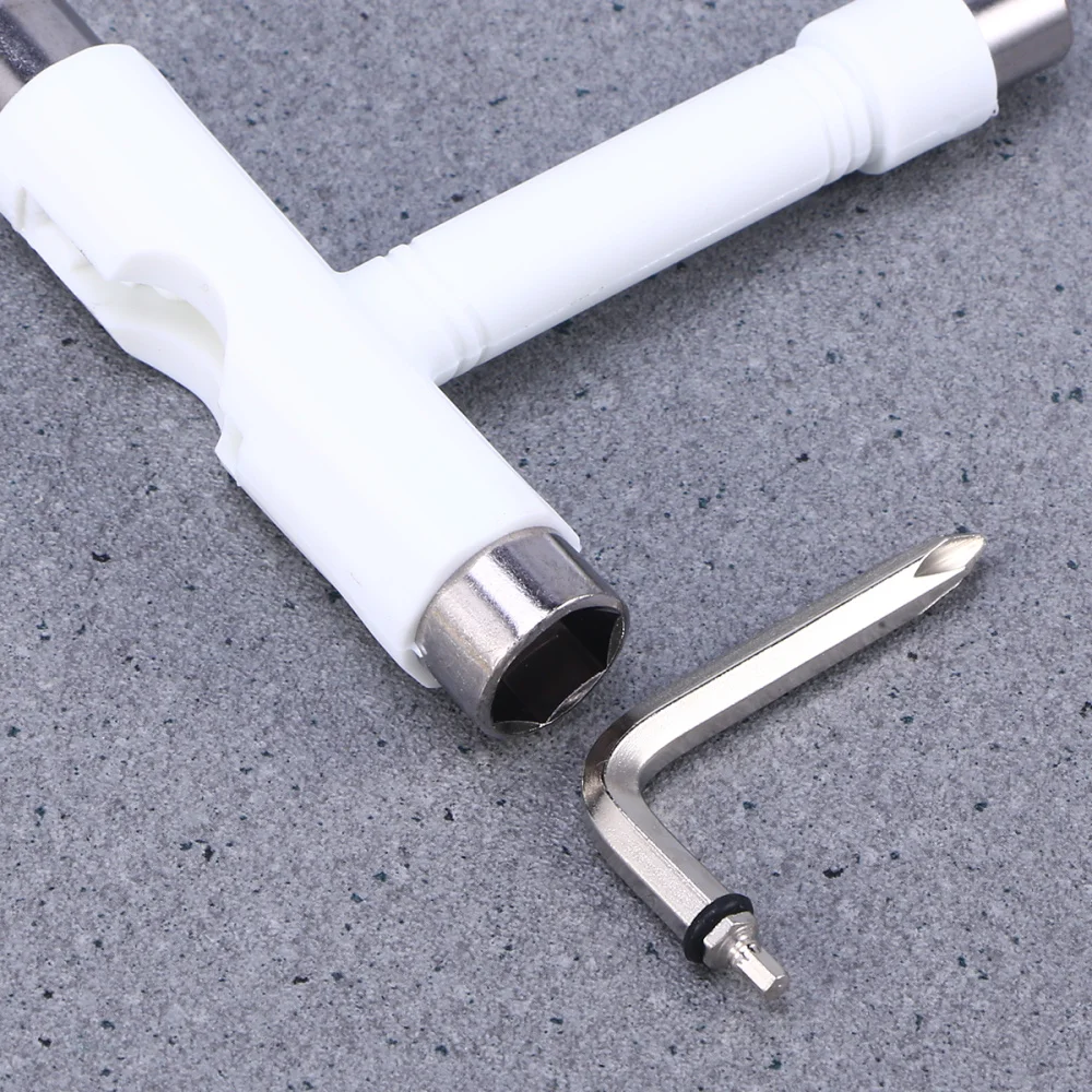 

Mini T Type Wrench Tool Roller Skateboard Repair Tool Adjusting Tool with Wrench L-type Screwdriver