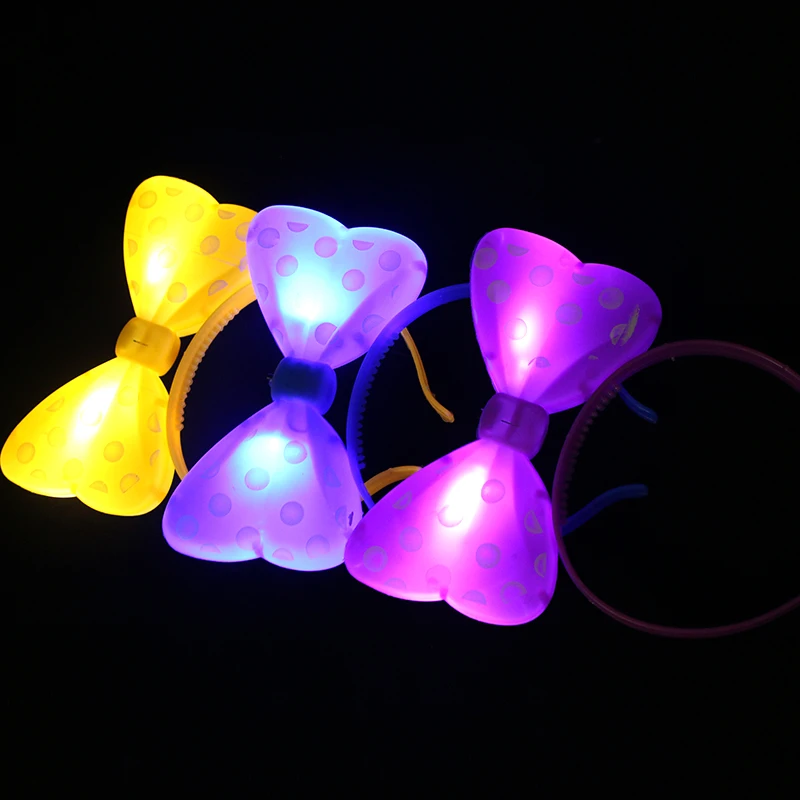 

1pcs Flashing Glow Flower Headband Women Crown Wreath Light Hairbands Hair Accessories Rave LED Party Supplies Wedding Decor