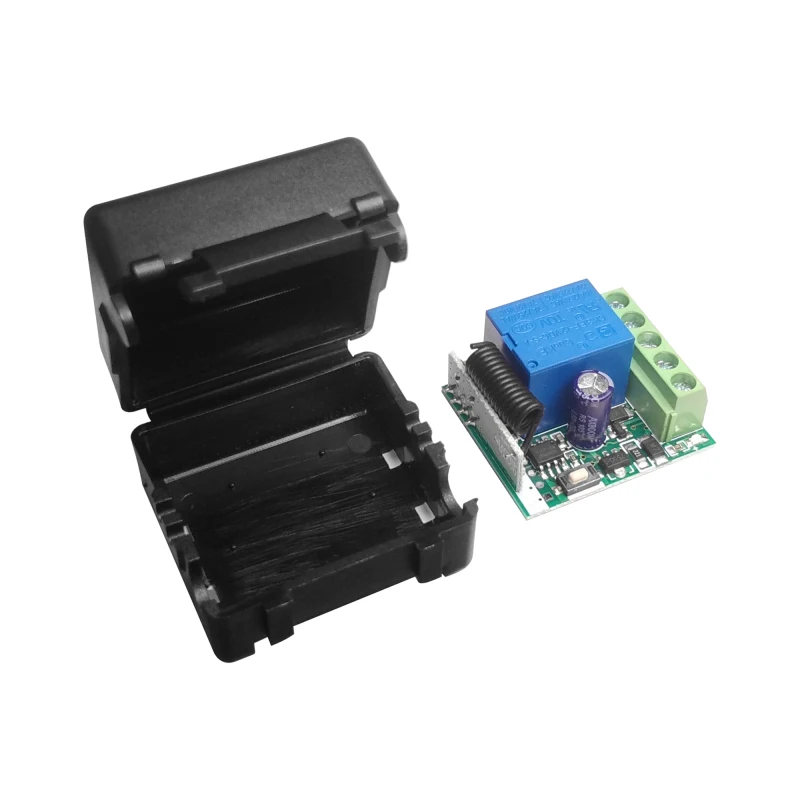 

433Mhz Remote Control Switch for Light,Door, Garage Universal Remote AC 85V ~ 250V 110V 220V 2CH Relay Receiver and Controller