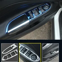 4 шт./компл. автомобильные аксессуары из нержавеющей стали, декоративная наклейка на панель ручки салона двери подлокотника для Ford ESCAPE KUGA 2013 2019