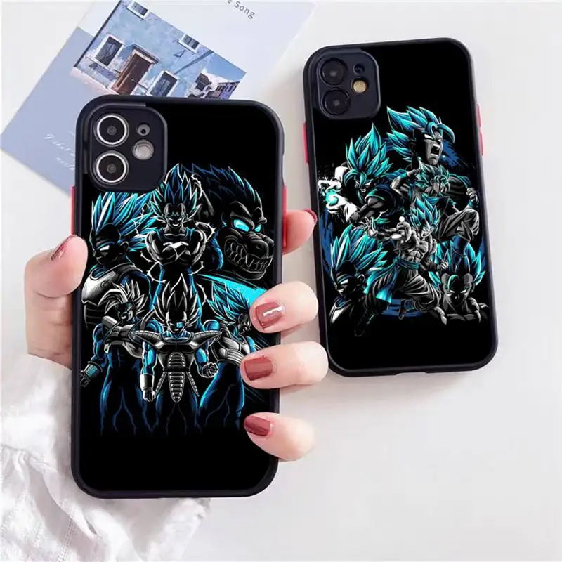 

Dragon Super Sun Ball Phone Case For iphone 13 12 11 xr xs x 7 8 pro max Plain Soft TPU Silicone Clear Case Cover
