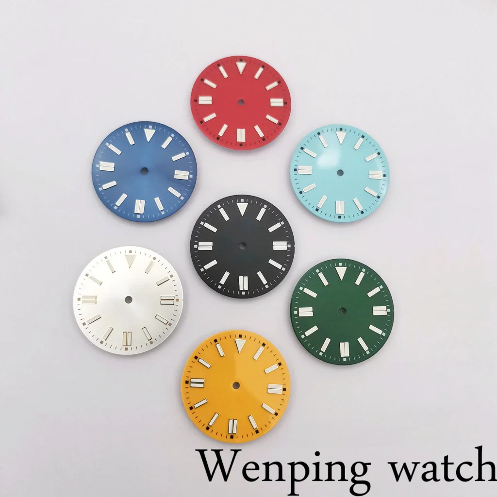 

New 28.5mm Sterile Luminous Multiple Colour Watch Dial Face Fit NH36A NH35 ETA 2824 2836 Miyota 82series Mingzhu 2813 3804