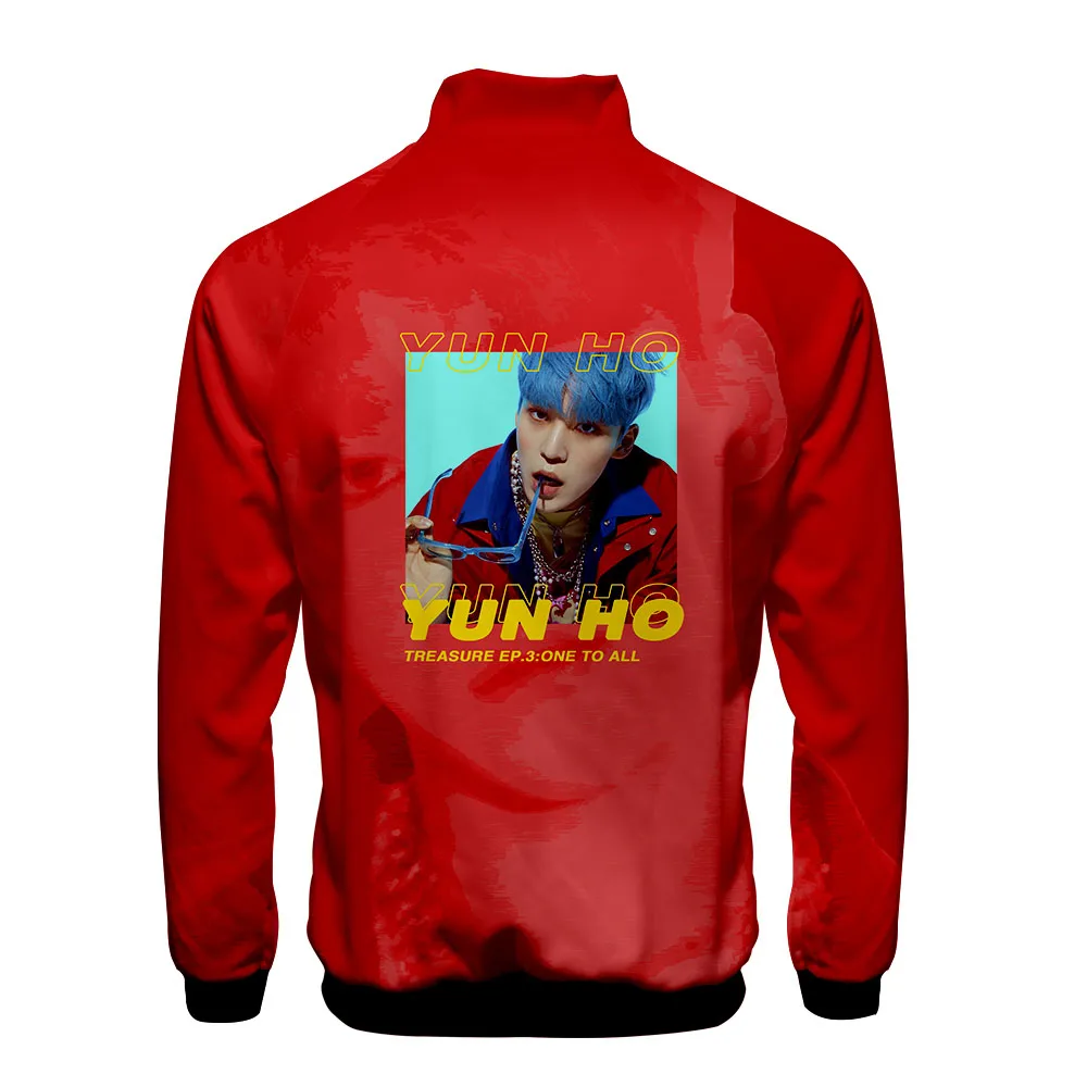 Новейшая Корейская команда ATEEZ Kpop 3D куртка на молнии с воротником стойкой