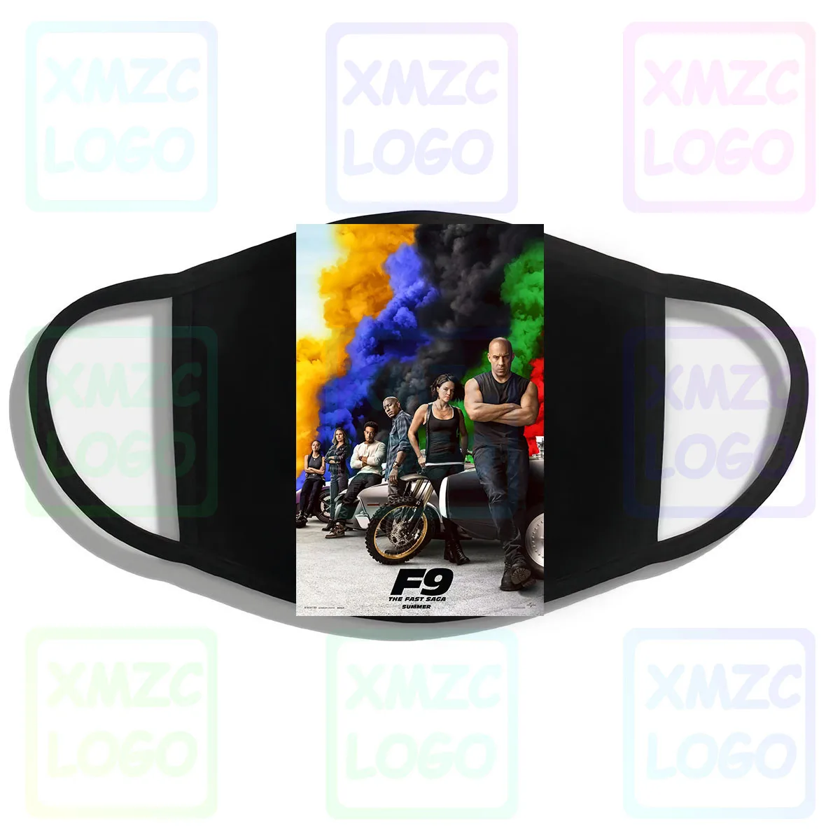 Плакат фильма Форсаж 9 2020 F9 черная маска повязка на голову шарф бандана для женщин