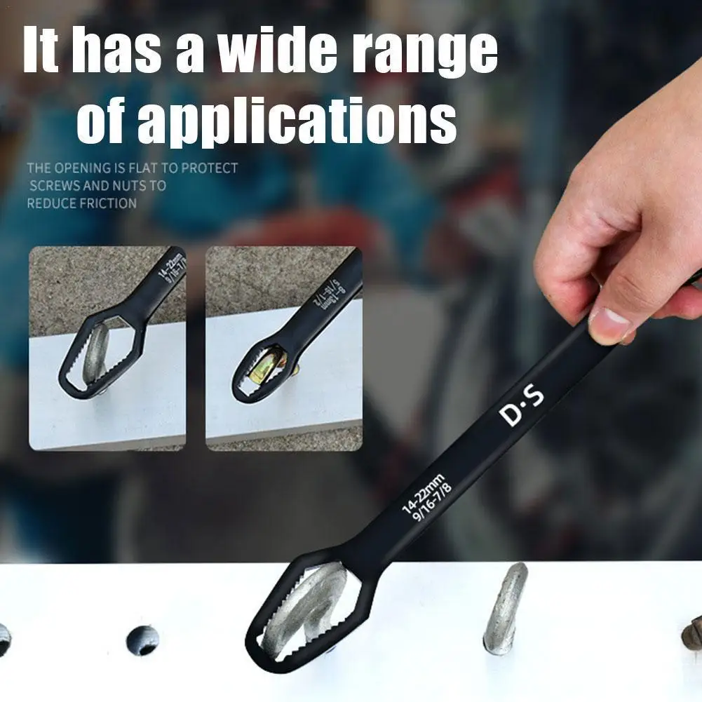 

Universal double-head Wrench Adjustable Glasses Wrench 8-22mm Ratchet Wrench Spanner for Motorcycle Car Repairing Hand Tools