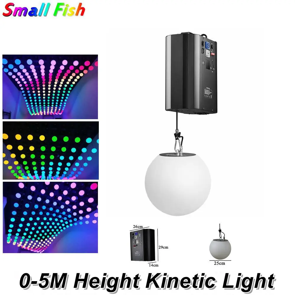3D вверх вниз 140 Вт DMX RGB светодиодный подъемный шар современный волновой эффект