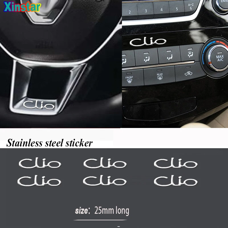 

5pcs stainless steel car sticker for Renault CLIO