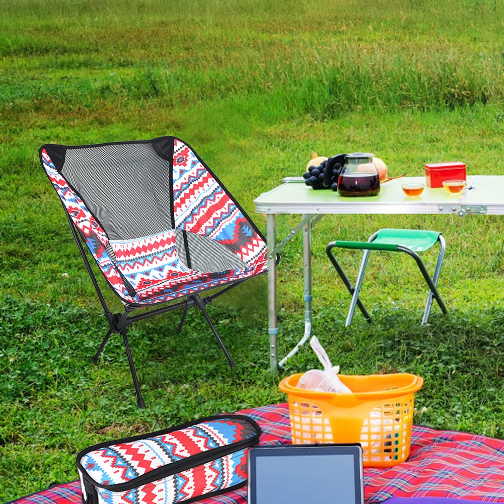 

Camping Chair Lightweight BBQ Folding Portable Fishing Outdoor Picnic BBQ Seat Compression Resistance Outdoor Fishing