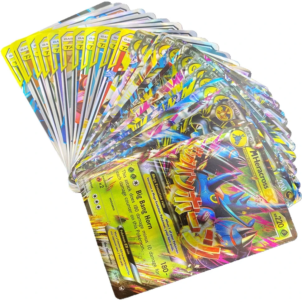 120 шт. Покемон английские Сияющие карты коробка для игр VMAX GX EX дисплей коллекция