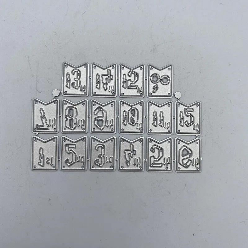 

Metal Cutting Dies Scrapbooking Numbers 1 to 15 for Album Paper DIY Gift Card Decoration Embossing Dies New 2021