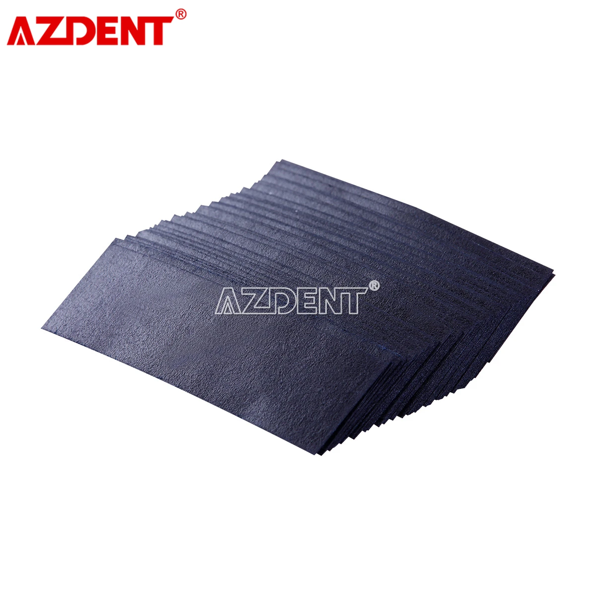 Полоски AZDENT Dental 55*18 мм синие шарнирные бумажные для стоматологии отбеливание