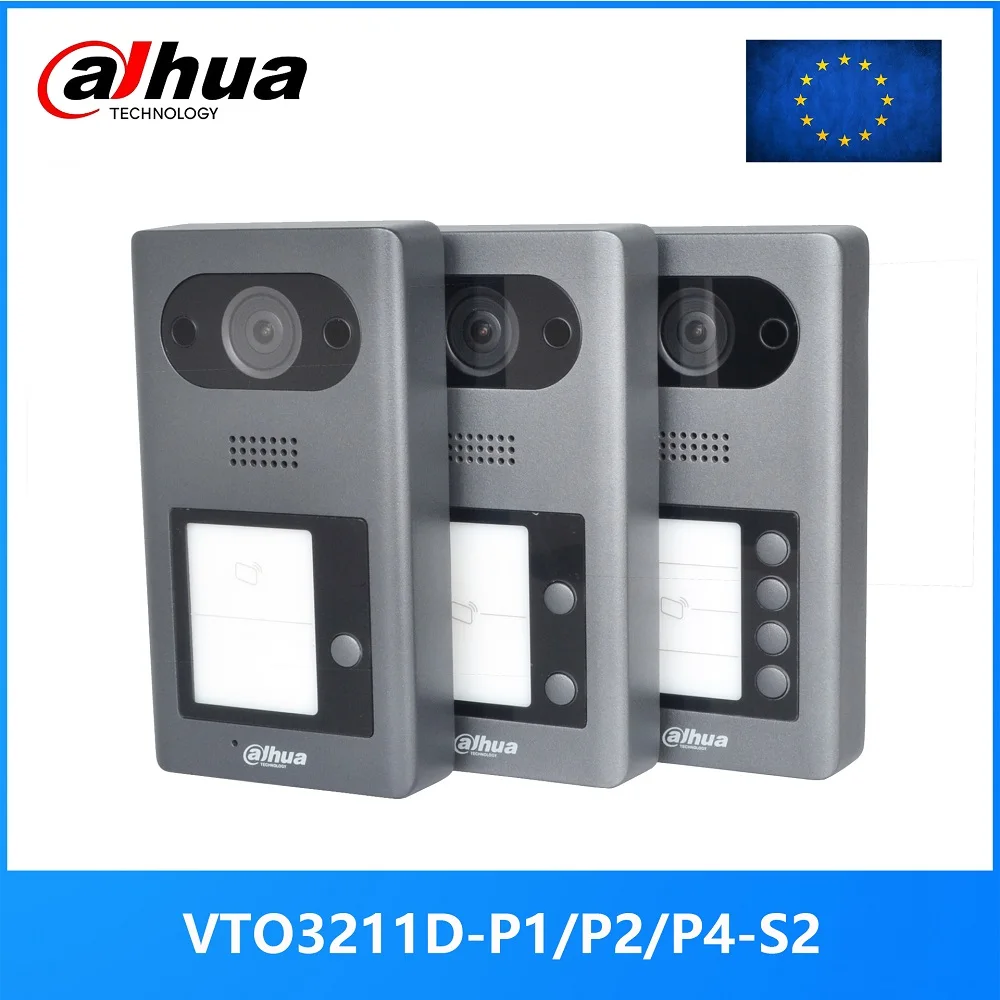 

Dahua, многоязычный телефон VTO3211D-P1/P2/P4-S2 PoE(802.3af), IP-звонок для виллы, дверной звонок, дверной звонок, IP-видеодомофон, прошивка SIP