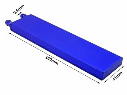 160x41x12mm Алюминиевый водяной блок с водяным охлаждением охлаждающий жидкий водяной блок для Промышленное холодильное оборудование кулер - Цвет: 160x41x12mm