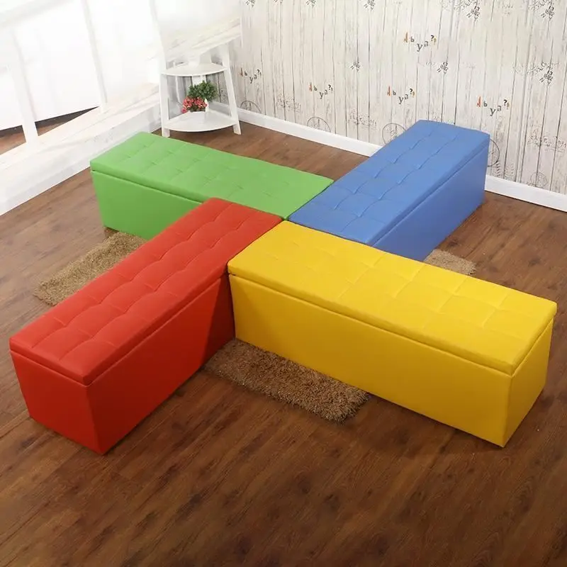 Bancos De Madeira Fauteuil Living Room Werkbank Mueble Vintage Ladder Change Shoes Poef Pouf Kids Furniture Storage Chair |