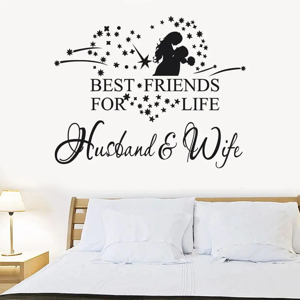 2019 New Wall sticker Bedroom stickers Exquisite Happy Wedding PVC Creative Design Stickers Living Room Home Decoration A40 | Дом и сад