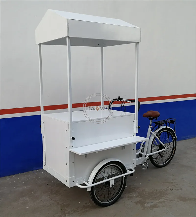 Трехколесный электрический велосипед с навесом для продажи цветов грузовой