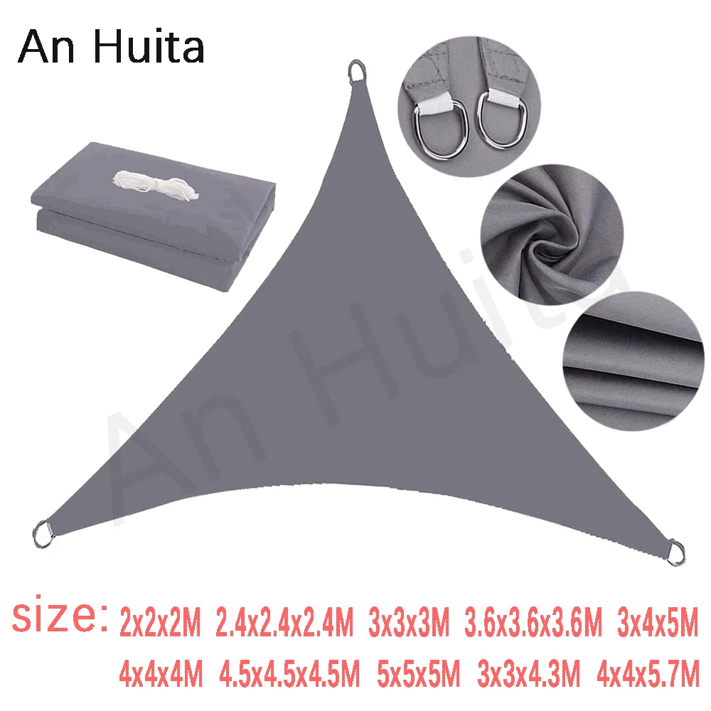 Оксфордская водонепроницаемая и УФ защита 300D треугольный тент уличный подходит