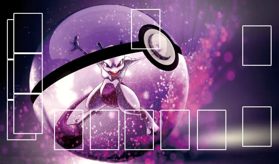 Takara Tomy PTCG аксессуары Pokemon Playmat карточная настольная игра Mewtwo Ball игрушки для детей |