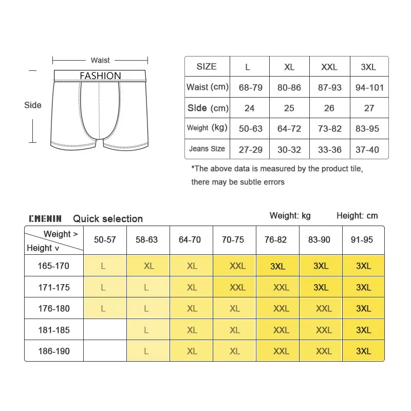 

CMENIN 6Pcs/lot Underwear Men Boxer Homme Cotton Mens Underwear Boxershorts Men Boxers Sexy Boxer Shorts Male Underwear CM894