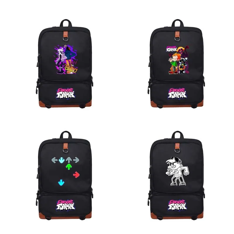 

FNAF Anime Backpacks Animal Tiger Puppy Cat Freddy Chica Foxy Boys Girls Teenager School Bags Mochila Bolsa Lunch Box