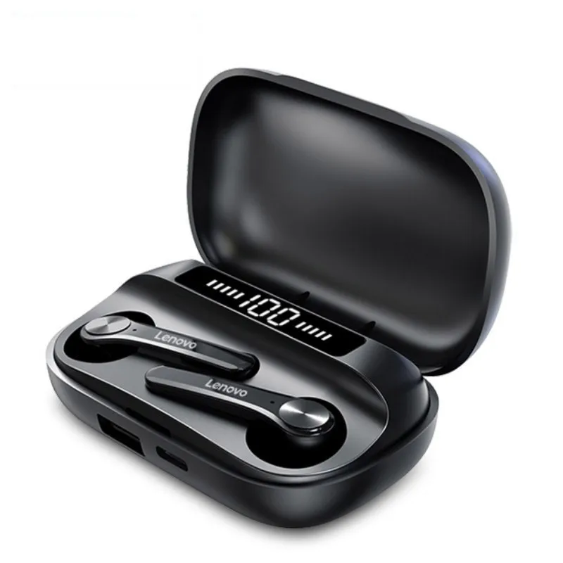 

Lenovo QT81 TWS bluetooth 5.0 Earphone LED Power Display 1200mAh HiFi Stereo Bass Waterproof Sport Headset Headphone