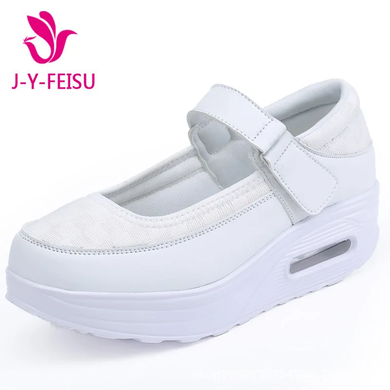 Женская спортивная дышащая повседневная обувь на толстой подошве визуально