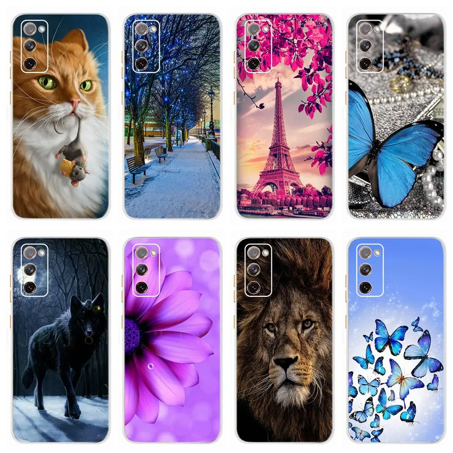 Чехол для Samsung Galaxy S20 FE S20FE мягкий силиконовый чехол с 3D принтом Fan Edition Lite